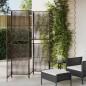 vidaXL Paravent 5-tlg. Braun Poly Rattan vidaXL Paravent 5-tlg. Braun Poly Rattan