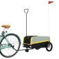 vidaXL Fahrradanhänger Schwarz und Gelb 30 kg Eisen vidaXL Fahrradanhänger Schwarz und Gelb 30 kg Eisen