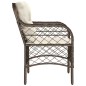 vidaXL Gartenstühle mit Kissen 2 Stk. Braun Poly Rattan vidaXL Gartenstühle mit Kissen 2 Stk. Braun Poly Rattan