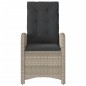 vidaXL 3-tlg. Bistro-Set mit Kissen Hellgrau Poly Rattan vidaXL 3-tlg. Bistro-Set mit Kissen Hellgrau Poly Rattan