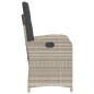 vidaXL 3-tlg. Bistro-Set mit Kissen Hellgrau Poly Rattan vidaXL 3-tlg. Bistro-Set mit Kissen Hellgrau Poly Rattan