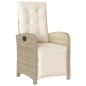 vidaXL 7-tlg. Garten-Essgruppe mit Kissen Beige Poly Rattan vidaXL 7-tlg. Garten-Essgruppe mit Kissen Beige Poly Rattan