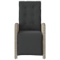 vidaXL 3-tlg. Bistro-Set mit Kissen Hellgrau Poly Rattan vidaXL 3-tlg. Bistro-Set mit Kissen Hellgrau Poly Rattan