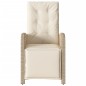 vidaXL 3-tlg. Bistro-Set mit Kissen Beige Poly Rattan vidaXL 3-tlg. Bistro-Set mit Kissen Beige Poly Rattan