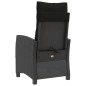 vidaXL 3-tlg. Bistro-Set mit Kissen Schwarz Poly Rattan vidaXL 3-tlg. Bistro-Set mit Kissen Schwarz Poly Rattan