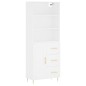 Highboard Weiß 69,5x34x180 cm Holzwerkstoff Highboard Weiß 69,5x34x180 cm Holzwerkstoff