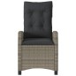 vidaXL Gartensessel mit Kissen 2 Stk. Verstellbar Grau Poly Rattan vidaXL Gartensessel mit Kissen 2 Stk. Verstellbar Grau Poly Rattan