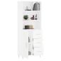 Highboard Weiß 69,5x34x180 cm Holzwerkstoff Highboard Weiß 69,5x34x180 cm Holzwerkstoff
