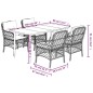 vidaXL 5-tlg. Garten-Essgruppe mit Kissen Beige Poly Rattan vidaXL 5-tlg. Garten-Essgruppe mit Kissen Beige Poly Rattan