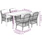 vidaXL 5-tlg. Garten-Essgruppe mit Kissen Beige Poly Rattan vidaXL 5-tlg. Garten-Essgruppe mit Kissen Beige Poly Rattan