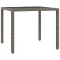vidaXL 5-tlg. Garten-Essgruppe mit Kissen Grau Poly Rattan vidaXL 5-tlg. Garten-Essgruppe mit Kissen Grau Poly Rattan