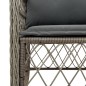 vidaXL 5-tlg. Garten-Essgruppe mit Kissen Grau Poly Rattan vidaXL 5-tlg. Garten-Essgruppe mit Kissen Grau Poly Rattan