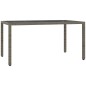 vidaXL 7-tlg. Garten-Essgruppe mit Kissen Grau Poly Rattan vidaXL 7-tlg. Garten-Essgruppe mit Kissen Grau Poly Rattan
