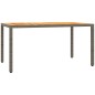 vidaXL 5-tlg. Garten-Essgruppe mit Kissen Grau Poly Rattan vidaXL 5-tlg. Garten-Essgruppe mit Kissen Grau Poly Rattan