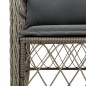 vidaXL 5-tlg. Garten-Essgruppe mit Kissen Grau Poly Rattan vidaXL 5-tlg. Garten-Essgruppe mit Kissen Grau Poly Rattan
