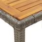vidaXL 5-tlg. Garten-Essgruppe mit Kissen Grau Poly Rattan vidaXL 5-tlg. Garten-Essgruppe mit Kissen Grau Poly Rattan