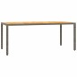 vidaXL 7-tlg. Garten-Essgruppe mit Kissen Grau Poly Rattan vidaXL 7-tlg. Garten-Essgruppe mit Kissen Grau Poly Rattan