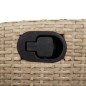 vidaXL 3-tlg. Garten-Essgruppe mit Kissen Beige Poly Rattan vidaXL 3-tlg. Garten-Essgruppe mit Kissen Beige Poly Rattan