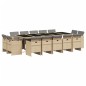 vidaXL 15-tlg. Garten-Essgruppe mit Kissen Beigemischung Poly Rattan vidaXL 15-tlg. Garten-Essgruppe mit Kissen Beigemischung Poly Rattan