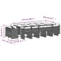 vidaXL 15-tlg. Garten-Essgruppe mit Kissen Beigemischung Poly Rattan vidaXL 15-tlg. Garten-Essgruppe mit Kissen Beigemischung Poly Rattan