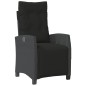 vidaXL 3-tlg. Garten-Essgruppe mit Kissen Schwarz Poly Rattan vidaXL 3-tlg. Garten-Essgruppe mit Kissen Schwarz Poly Rattan