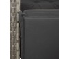 vidaXL 3-tlg. Garten-Essgruppe mit Kissen Grau Poly Rattan vidaXL 3-tlg. Garten-Essgruppe mit Kissen Grau Poly Rattan