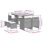 vidaXL 9-tlg. Garten-Essgruppe mit Kissen Beigemischung Poly Rattan vidaXL 9-tlg. Garten-Essgruppe mit Kissen Beigemischung Poly Rattan