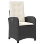 vidaXL 5-tlg. Garten-Essgruppe mit Kissen Schwarz Poly Rattan vidaXL 5-tlg. Garten-Essgruppe mit Kissen Schwarz Poly Rattan