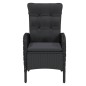5-tlg. Garten-Essgruppe Poly Rattan Schwarz 5-tlg. Garten-Essgruppe Poly Rattan Schwarz