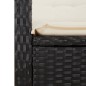 vidaXL 3-tlg. Garten-Essgruppe mit Kissen Schwarz Poly Rattan vidaXL 3-tlg. Garten-Essgruppe mit Kissen Schwarz Poly Rattan
