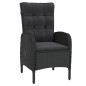 5-tlg. Garten-Essgruppe Poly Rattan Schwarz 5-tlg. Garten-Essgruppe Poly Rattan Schwarz
