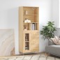 Highboard Sonoma-Eiche 69,5x34x180 cm Holzwerkstoff Highboard Sonoma-Eiche 69,5x34x180 cm Holzwerkstoff