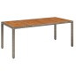 vidaXL 7-tlg. Garten-Essgruppe mit Kissen Grau Poly Rattan vidaXL 7-tlg. Garten-Essgruppe mit Kissen Grau Poly Rattan