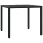 vidaXL 5-tlg. Garten-Essgruppe mit Kissen Schwarz Poly Rattan vidaXL 5-tlg. Garten-Essgruppe mit Kissen Schwarz Poly Rattan
