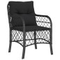 vidaXL 7-tlg. Garten-Essgruppe mit Kissen Schwarz Poly Rattan vidaXL 7-tlg. Garten-Essgruppe mit Kissen Schwarz Poly Rattan