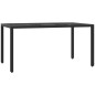 vidaXL 5-tlg. Garten-Essgruppe mit Kissen Schwarz Poly Rattan vidaXL 5-tlg. Garten-Essgruppe mit Kissen Schwarz Poly Rattan