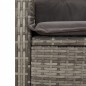 vidaXL 5-tlg. Garten-Essgruppe mit Kissen Grau Poly Rattan vidaXL 5-tlg. Garten-Essgruppe mit Kissen Grau Poly Rattan