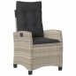vidaXL 3-tlg. Garten-Essgruppe mit Kissen Hellgrau Poly Rattan vidaXL 3-tlg. Garten-Essgruppe mit Kissen Hellgrau Poly Rattan