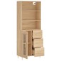 Highboard Sonoma-Eiche 69,5x34x180 cm Holzwerkstoff Highboard Sonoma-Eiche 69,5x34x180 cm Holzwerkstoff