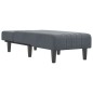 vidaXL Chaiselongue Dunkelgrau Samt vidaXL Chaiselongue Dunkelgrau Samt