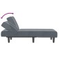 vidaXL Chaiselongue Dunkelgrau Samt vidaXL Chaiselongue Dunkelgrau Samt
