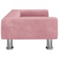 vidaXL Kindersofa Rosa 70x45x26,5 cm Samt vidaXL Kindersofa Rosa 70x45x26,5 cm Samt