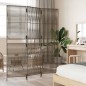 vidaXL Paravent 3-tlg. Grau Poly Rattan vidaXL Paravent 3-tlg. Grau Poly Rattan