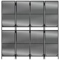 vidaXL Paravent 4-tlg. Schwarz Poly Rattan vidaXL Paravent 4-tlg. Schwarz Poly Rattan