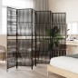 vidaXL Paravent 6-tlg. Schwarz Poly Rattan vidaXL Paravent 6-tlg. Schwarz Poly Rattan
