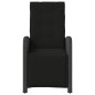 vidaXL Gartensessel mit Fußteil Verstellbar Schwarz Poly Rattan vidaXL Gartensessel mit Fußteil Verstellbar Schwarz Poly Rattan