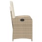 vidaXL Gartensessel mit Kissen 2 Stk. Verstellbar Beige Poly Rattan vidaXL Gartensessel mit Kissen 2 Stk. Verstellbar Beige Poly Rattan