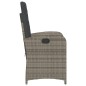 vidaXL 3-tlg. Bistro-Set mit Kissen Grau Poly Rattan vidaXL 3-tlg. Bistro-Set mit Kissen Grau Poly Rattan