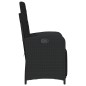 vidaXL Gartensessel mit Fußteil 2 Stk. Verstellbar Schwarz Poly Rattan vidaXL Gartensessel mit Fußteil 2 Stk. Verstellbar Schwarz Poly Rattan