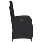 vidaXL 3-tlg. Bistro-Set mit Kissen Schwarz Poly Rattan vidaXL 3-tlg. Bistro-Set mit Kissen Schwarz Poly Rattan